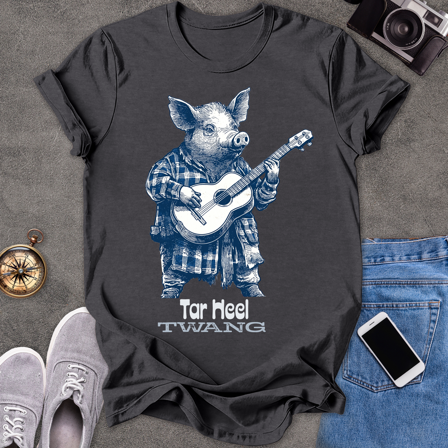 Tar Heel Twang | Unisex Softstyle T-Shirt | Fun and Casual Music Lover Tee