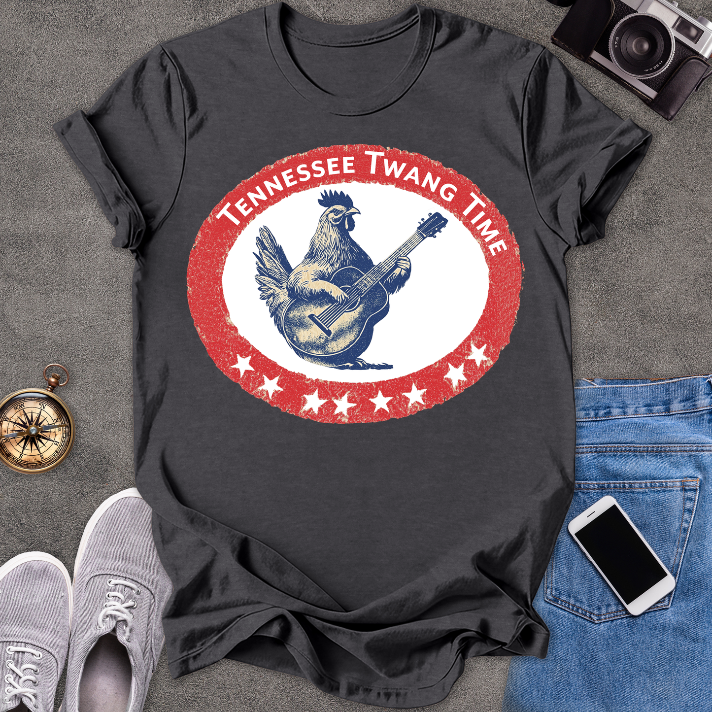 Tennessee Twang Time | Unisex Softstyle T-Shirt | Fun and Casual Music Lover Tee