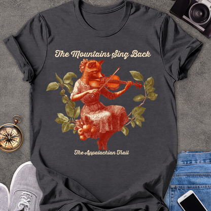 The Mountains Sing Back, The Appalachian Trail | Unisex Softstyle T-Shirt | Hiking and Adventure Tee