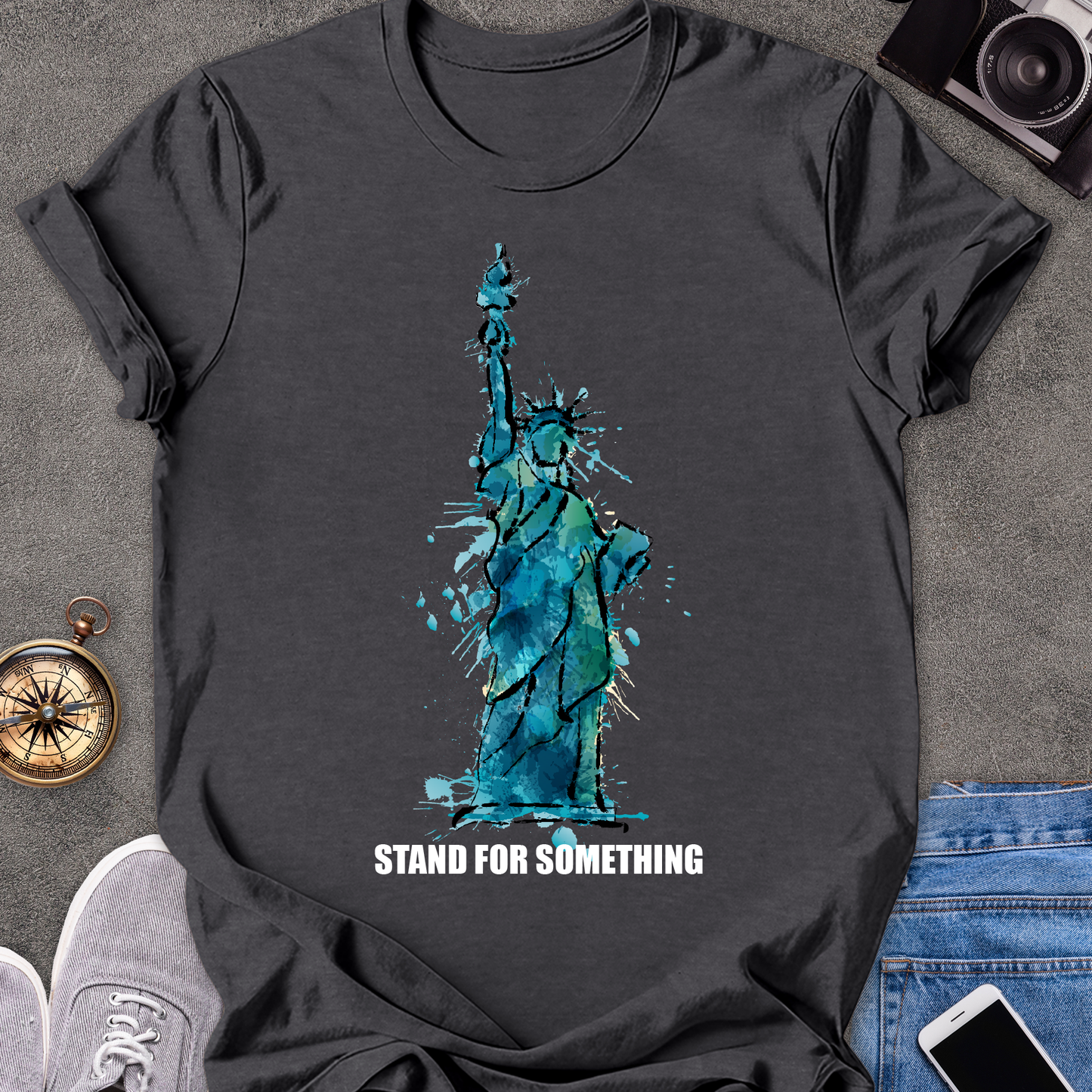 Stand For Something | Unisex Softstyle T-Shirt | USA Travel Tee
