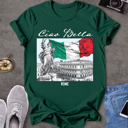 Ciao Bella - Rome Italian Flag T-Shirt