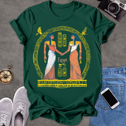 Egypt -Two Goddesses | Unisex Softstyle T-Shirt | Travel Lover Tee