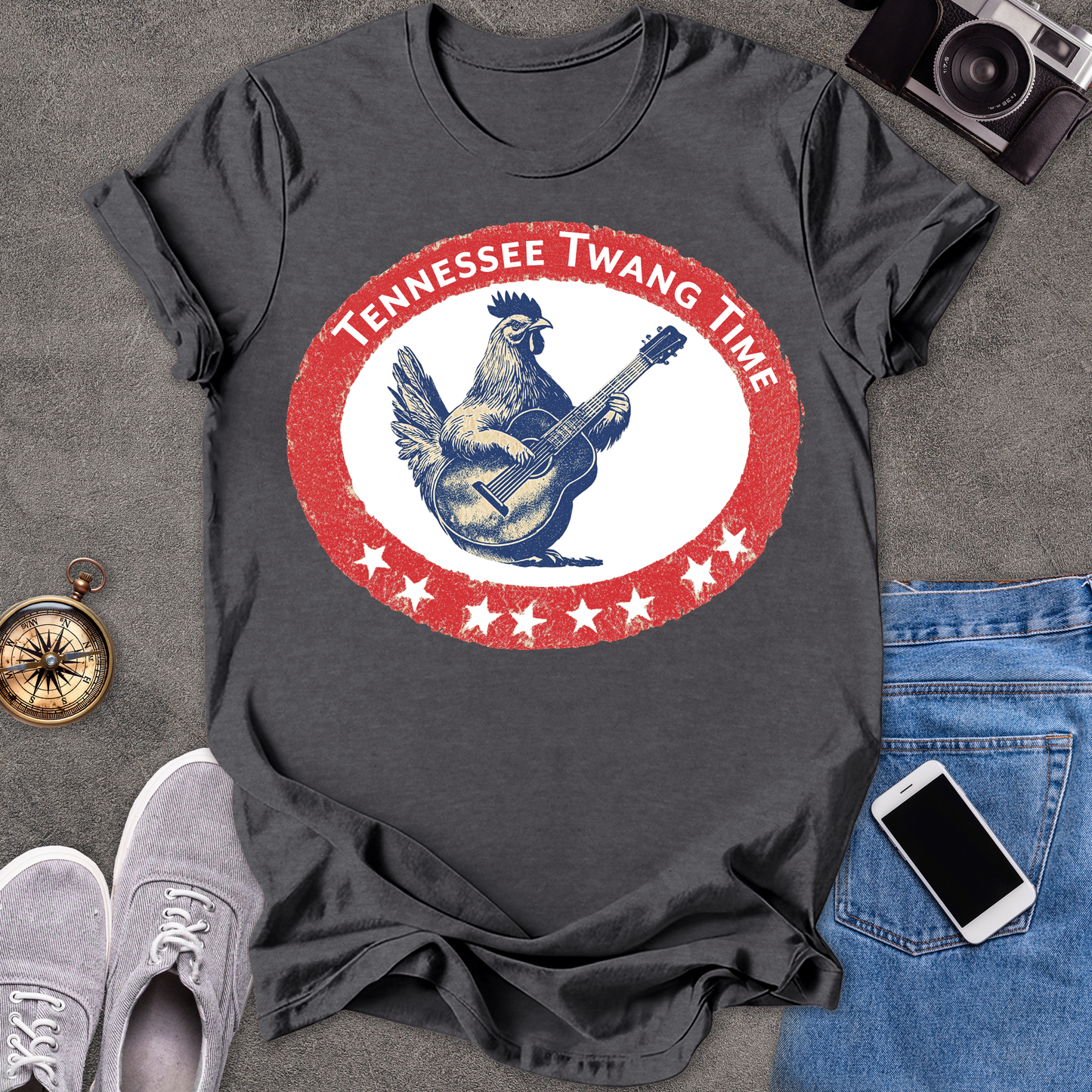 Tennessee Twang Time | Unisex Softstyle T-Shirt | Fun and Casual Music Lover Tee