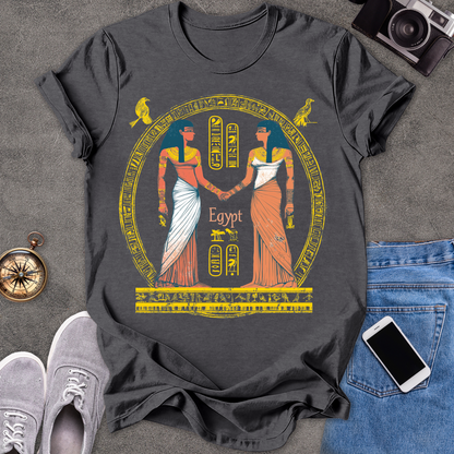 Egypt -Two Goddesses | Unisex Softstyle T-Shirt | Travel Lover Tee