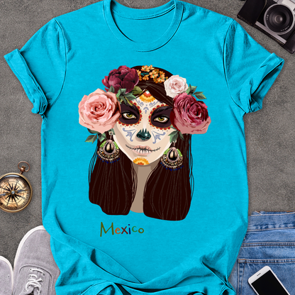 Mexico | Unisex Softstyle T-Shirt | Day of the Dead Tee