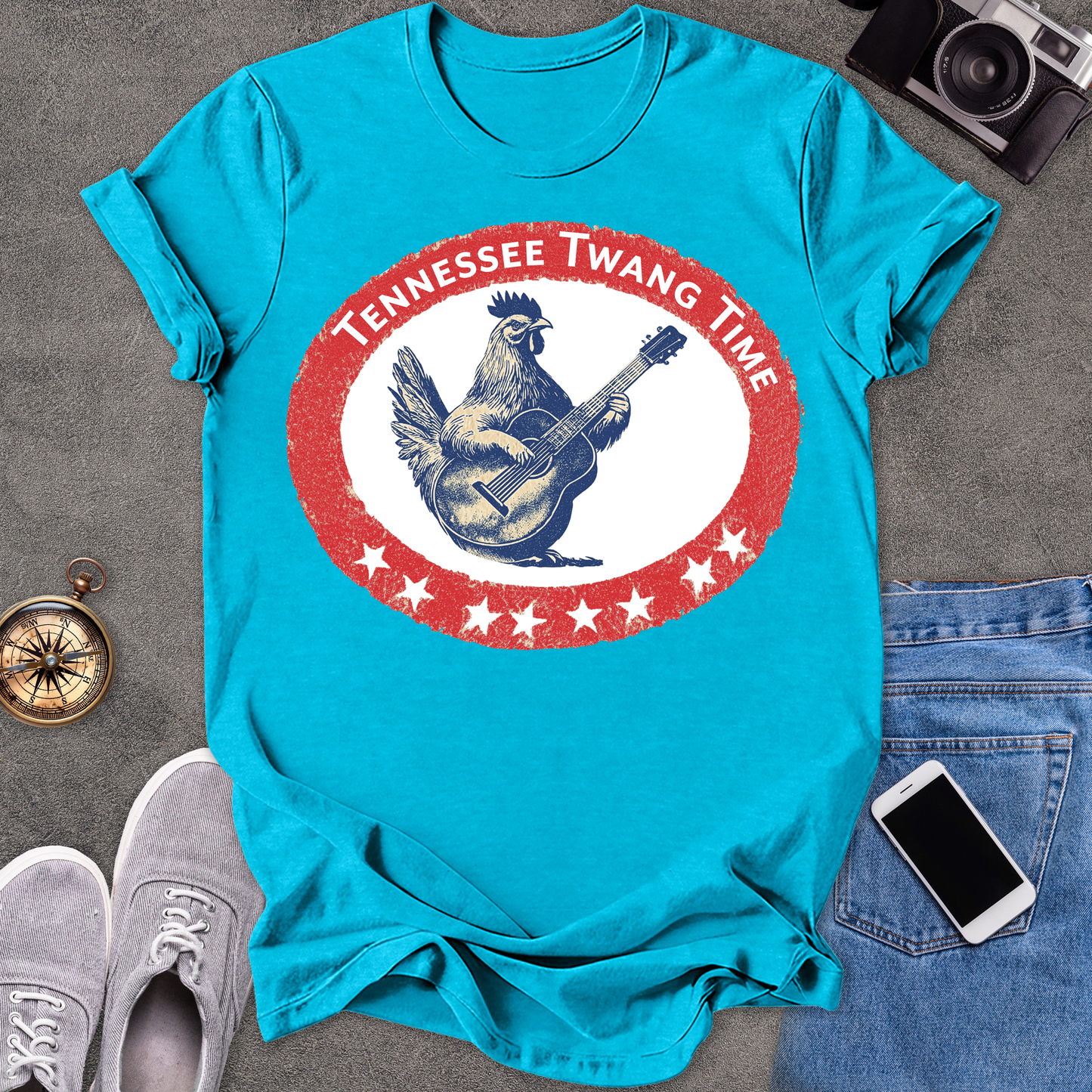 Tennessee Twang Time | Unisex Softstyle T-Shirt | Fun and Casual Music Lover Tee