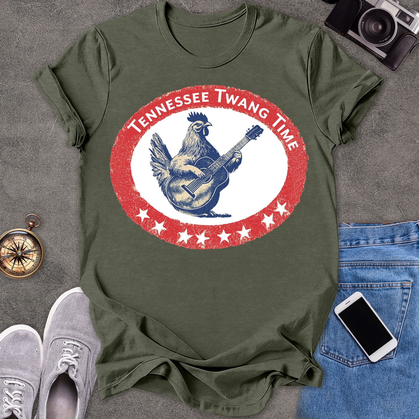 Tennessee Twang Time | Unisex Softstyle T-Shirt | Fun and Casual Music Lover Tee