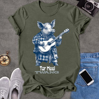 Tar Heel Twang | Unisex Softstyle T-Shirt | Fun and Casual Music Lover Tee