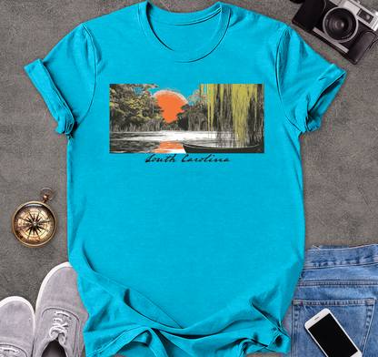 South Carolina-Moss in The Trees | Unisex Softstyle T-Shirt | Travel Lover Tee