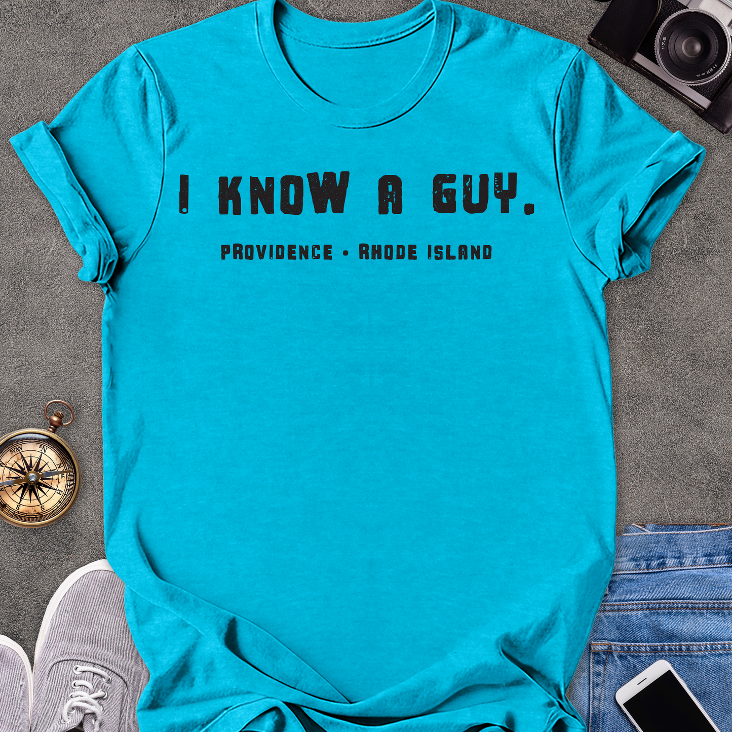 I Know A Guy - Providence, Rhode Island| Unisex Softstyle T-Shirt | Rhode Island Travel Tee