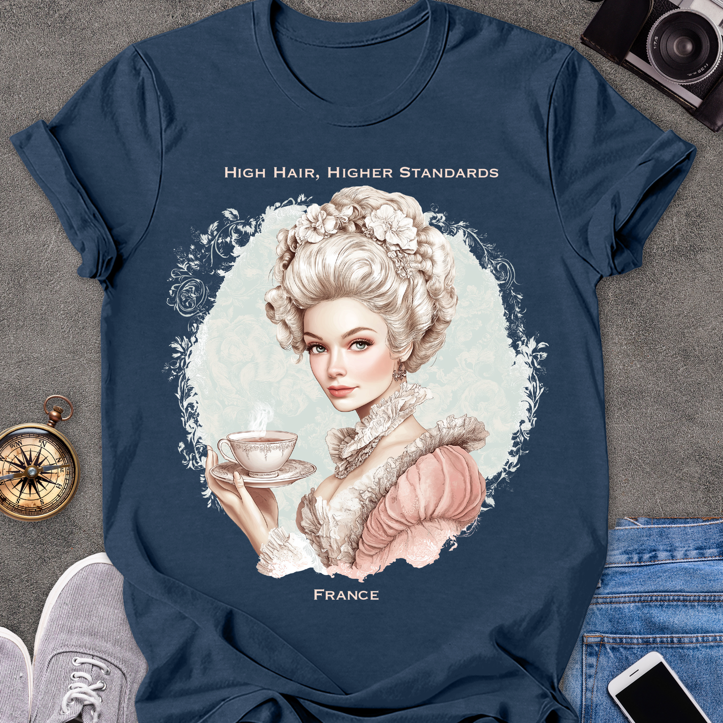 High Hair, Higher Standards - France | Unisex Softstyle T-Shirt | France Travel Tee