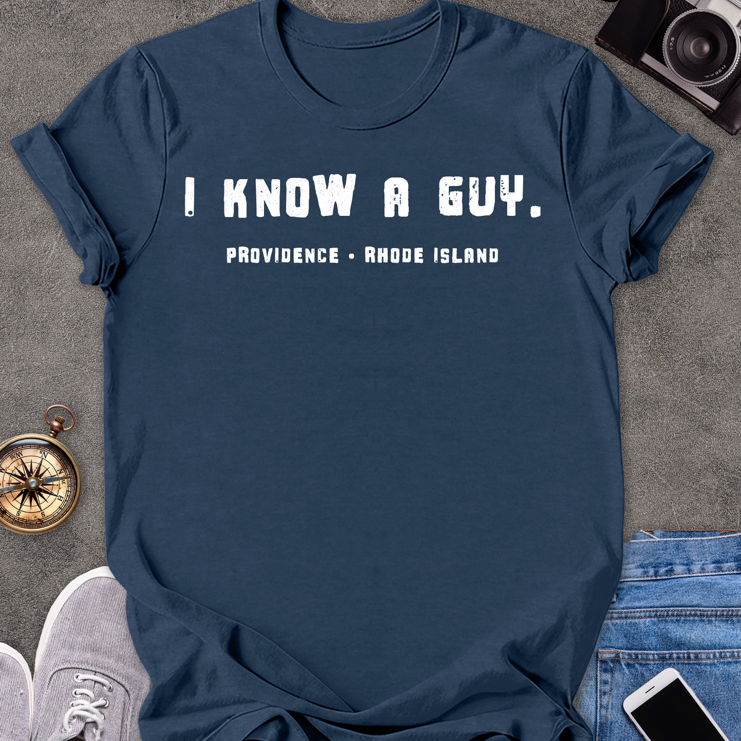 I Know A Guy - Providence, Rhode Island| Unisex Softstyle T-Shirt | Rhode Island Travel Tee