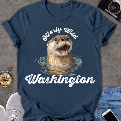 Otterly Wild, Washington | Softstyle T-Shirt | Wildlife Travel Tee