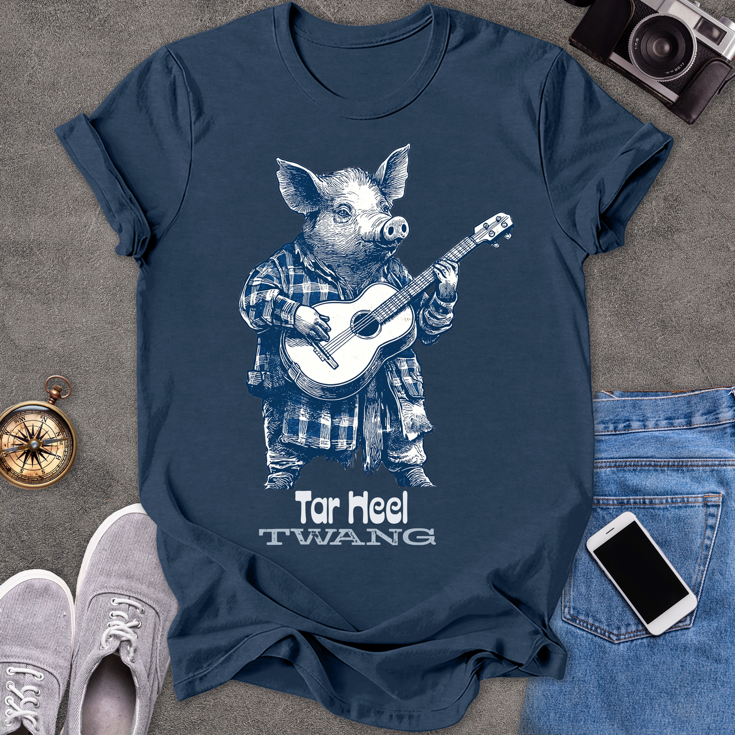 Tar Heel Twang | Unisex Softstyle T-Shirt | Fun and Casual Music Lover Tee