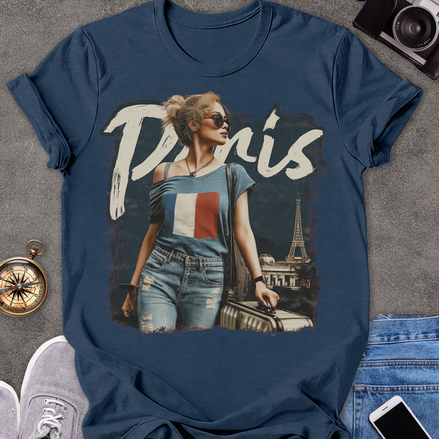 Paris | Unisex Softstyle T-Shirt | Paris Travel Tee