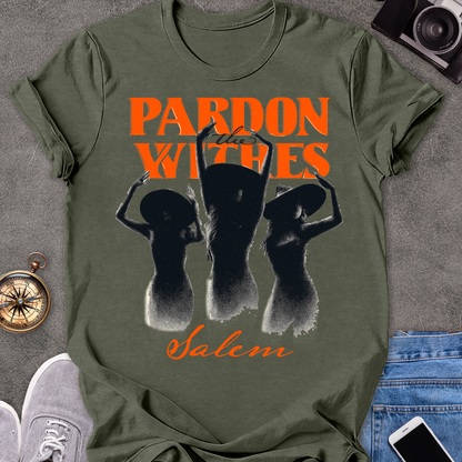 Pardon the Witches, Salem | Unisex Softstyle T-Shirt | Massachusetts Travel Tee
