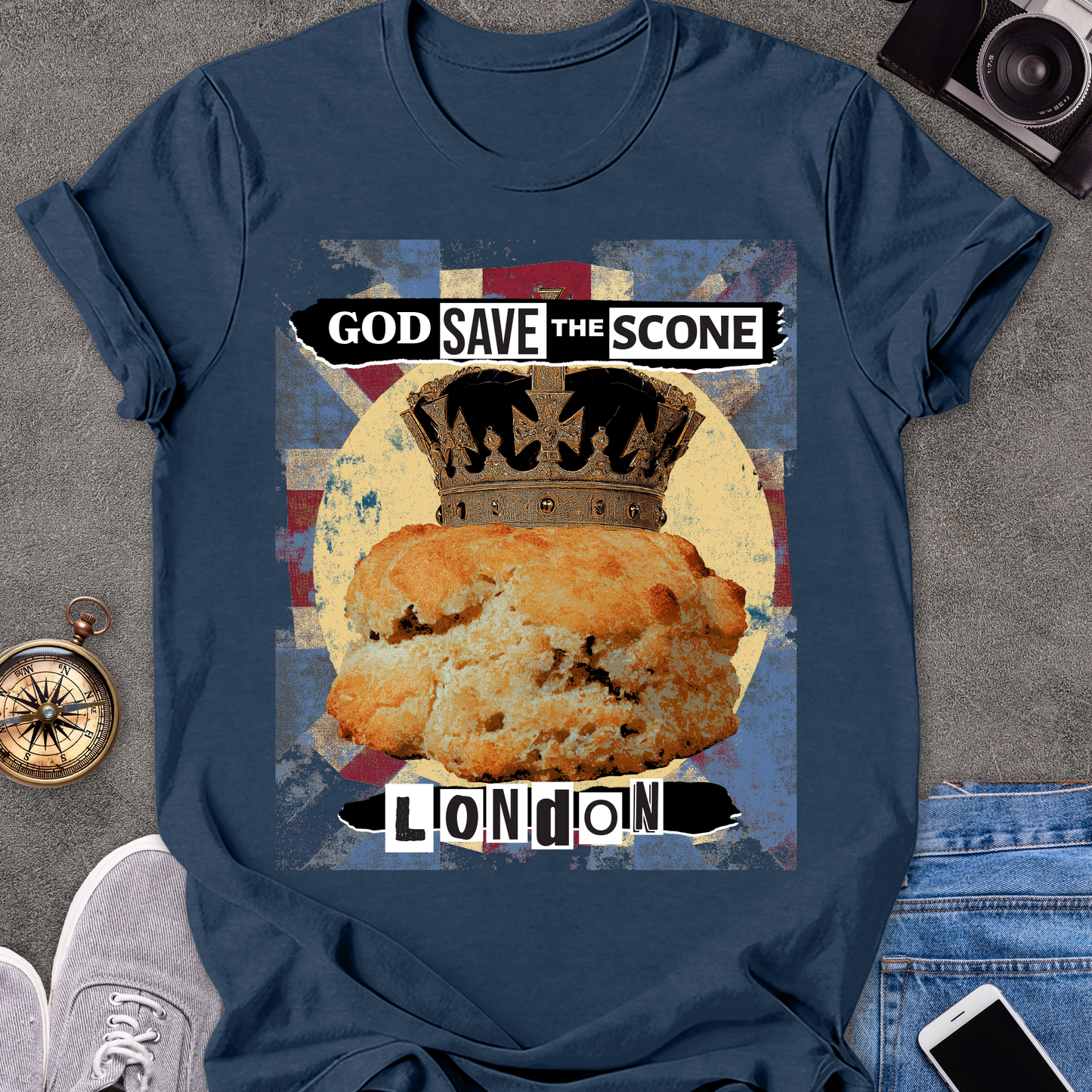 God Save The Scone, London | Softstyle T-Shirt | England Travel Tee