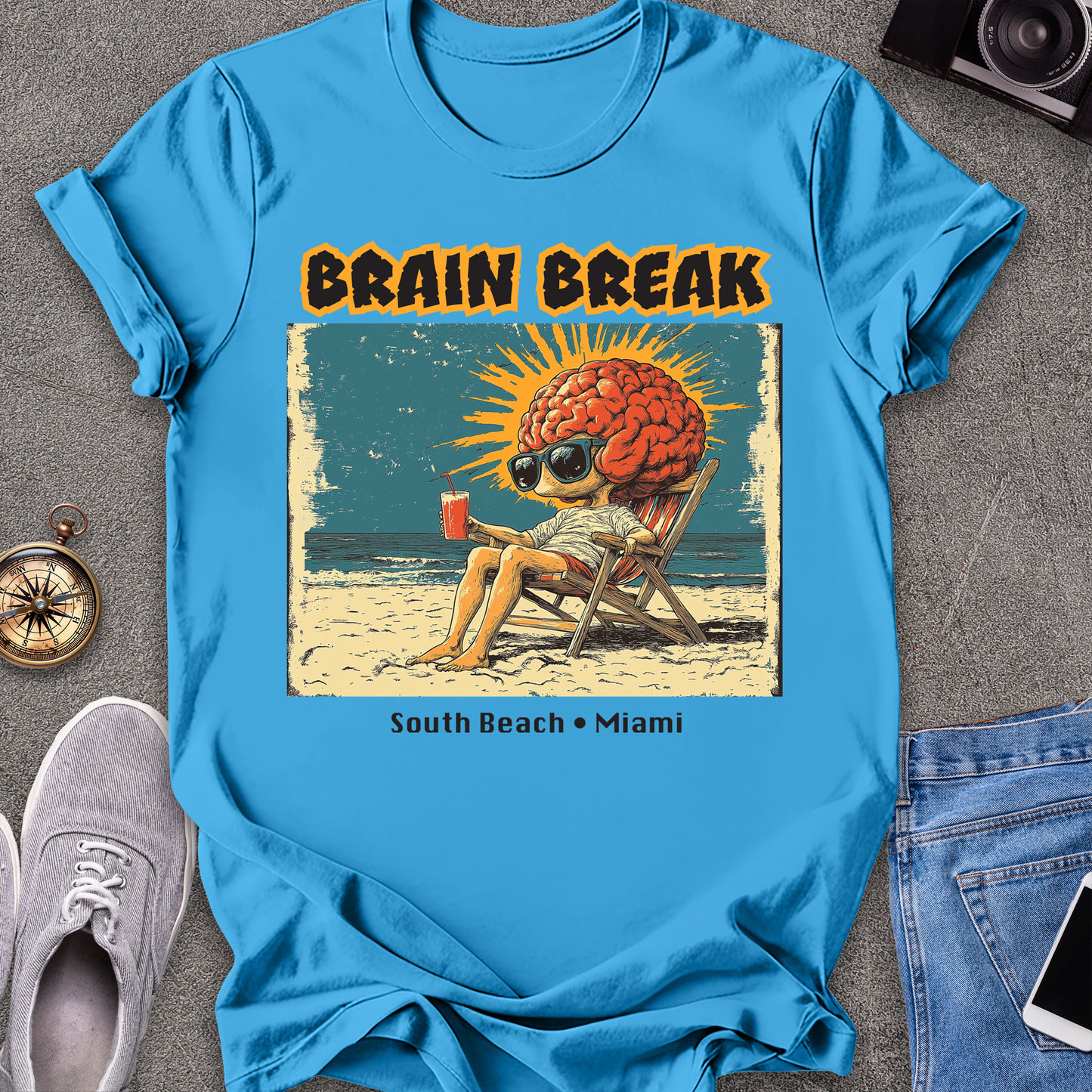Brain Break - South Beach, Miami Florida T-Shirt