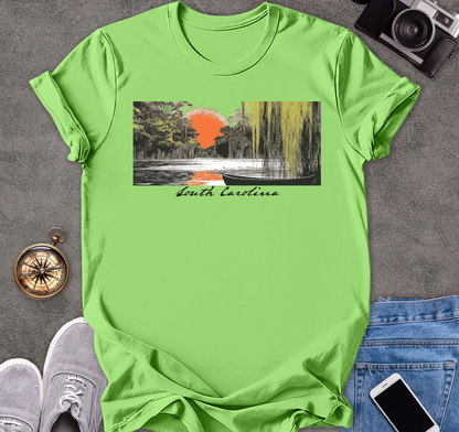 South Carolina-Moss in The Trees | Unisex Softstyle T-Shirt | Travel Lover Tee