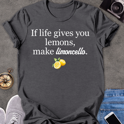 If life gives you lemons, make limoncello | Softstyle T-Shirt | Italy Travel Tee