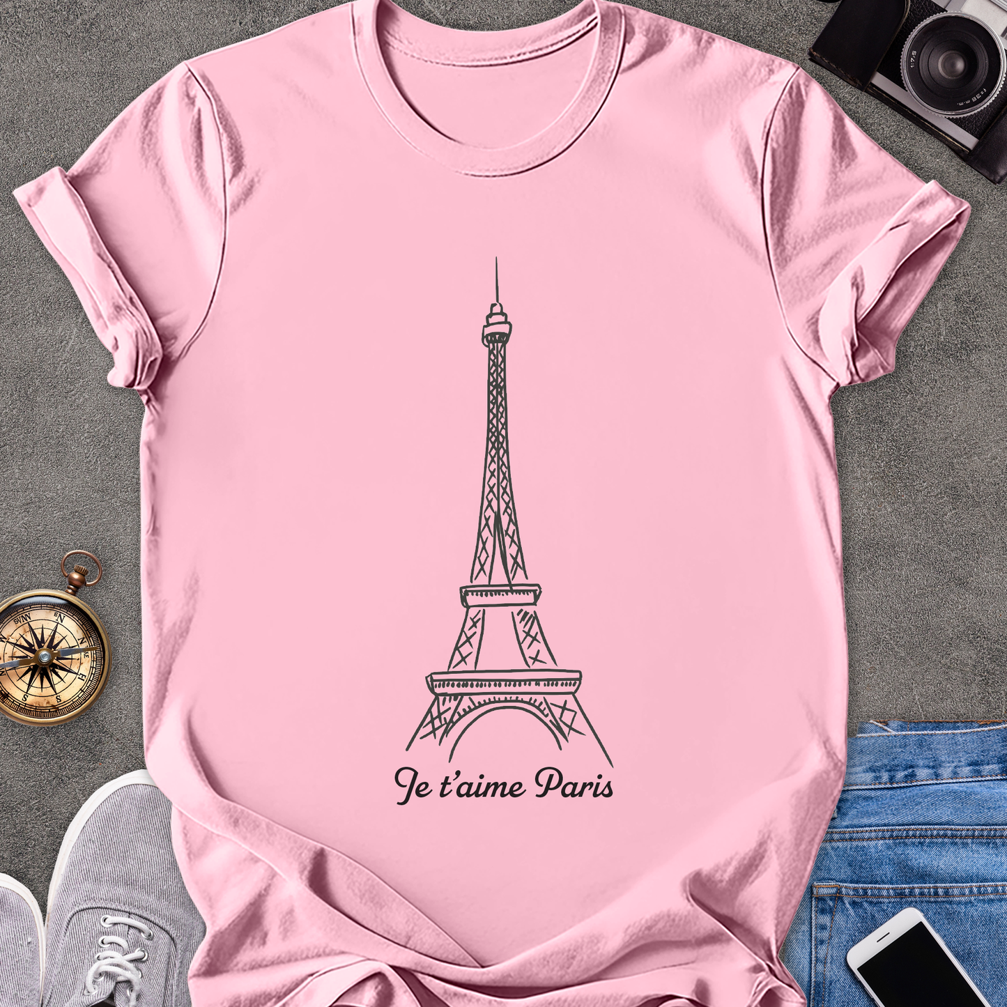 Je 't aime Paris | Unisex Softstyle T-Shirt | Travel Lover Tee
