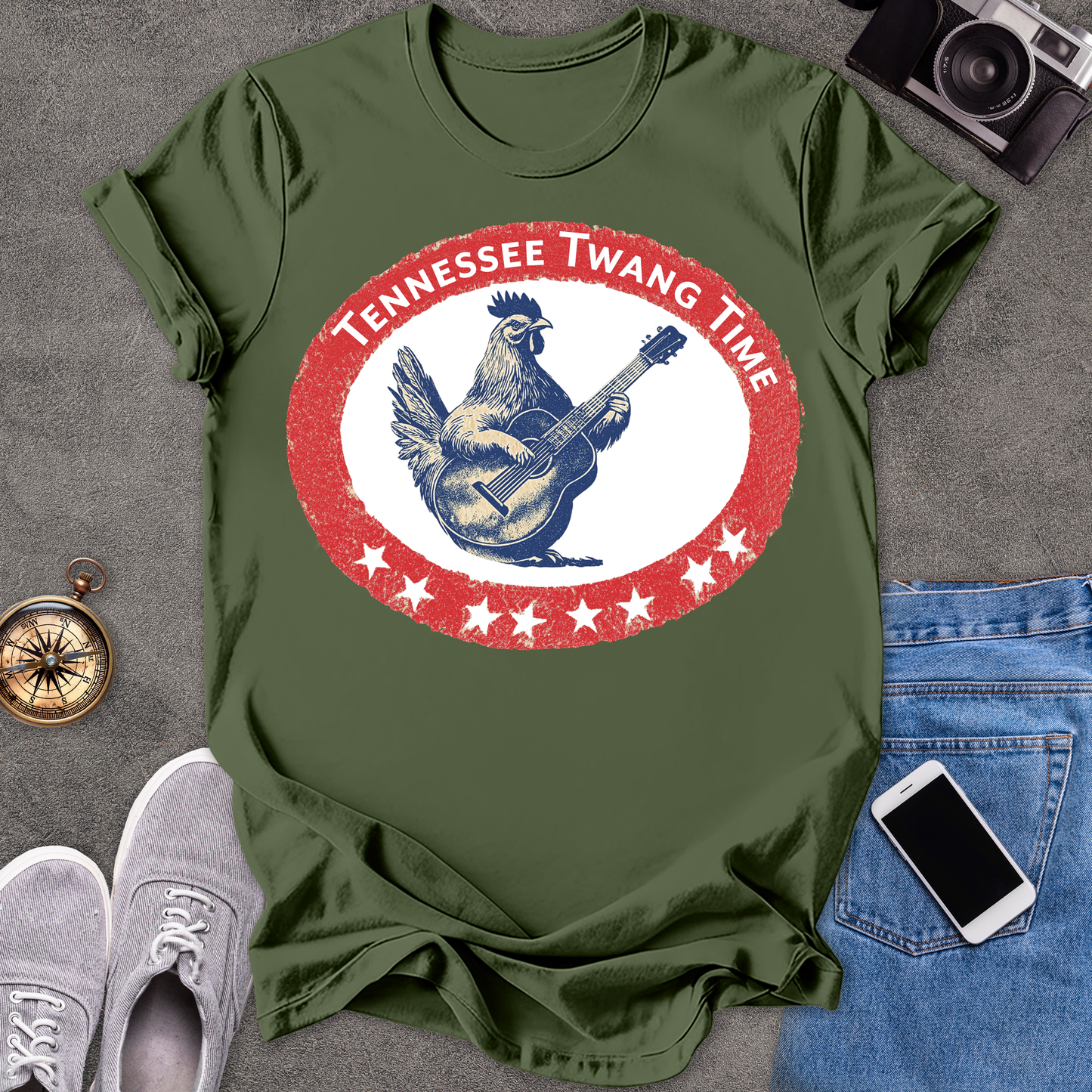 Tennessee Twang Time | Unisex Softstyle T-Shirt | Fun and Casual Music Lover Tee