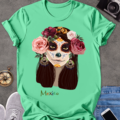 Mexico | Unisex Softstyle T-Shirt | Day of the Dead Tee