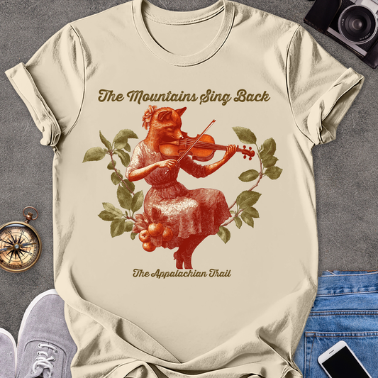 The Mountains Sing Back, The Appalachian Trail | Unisex Softstyle T-Shirt | Hiking and Adventure Tee