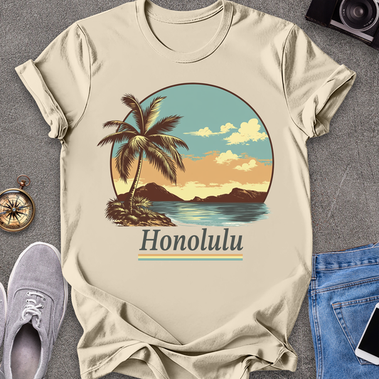 Retro Honolulu Hawaii T-Shirt