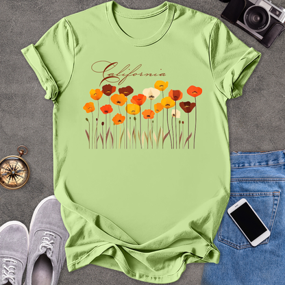 California Poppies | Unisex Softstyle T-Shirt | Nature Lover Tee