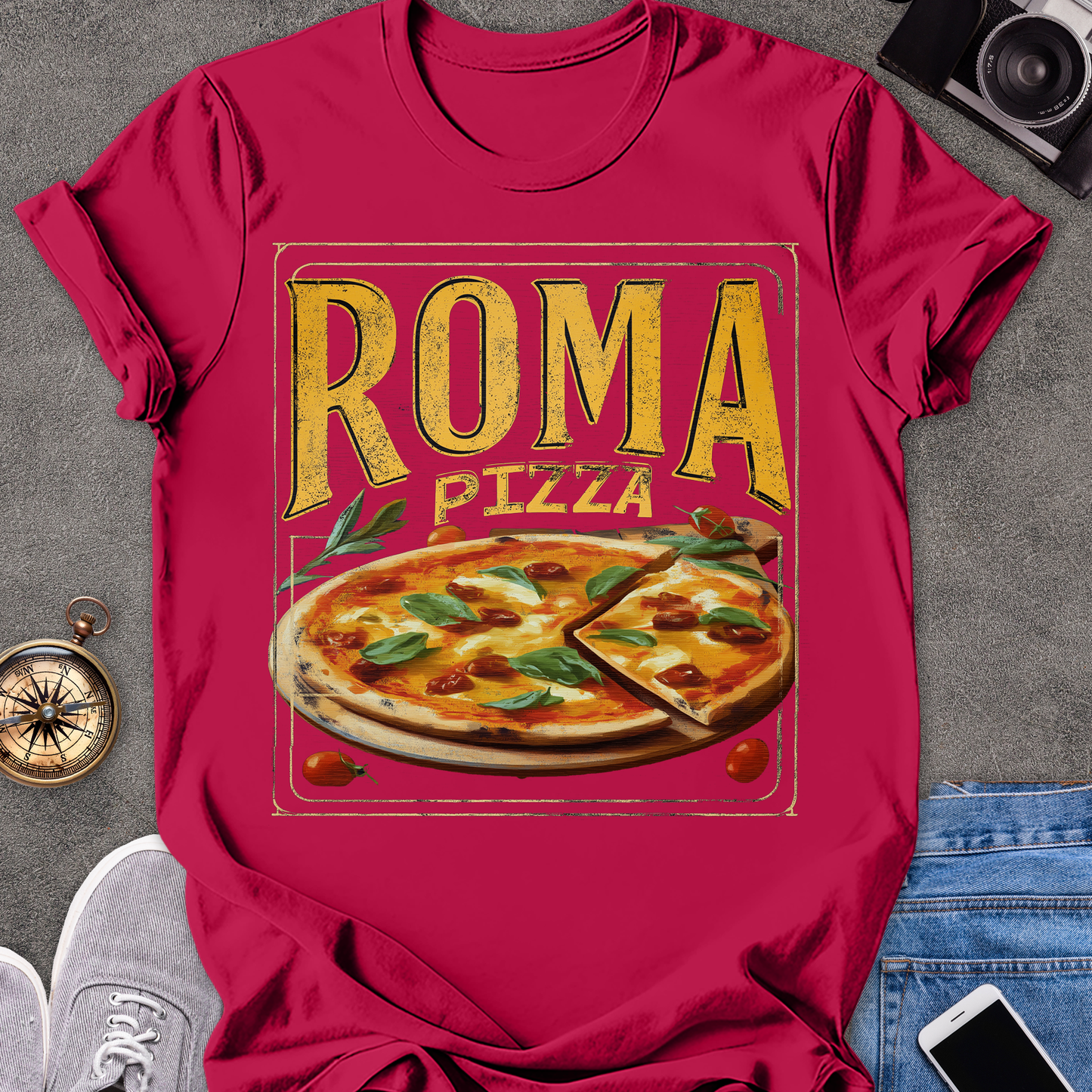 Roma Pizza | Softstyle T-Shirt | Italy Travel Tee