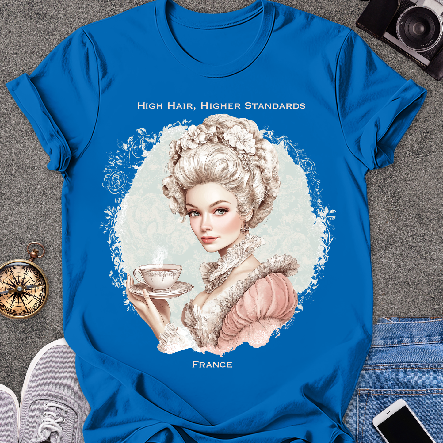 High Hair, Higher Standards - France | Unisex Softstyle T-Shirt | France Travel Tee