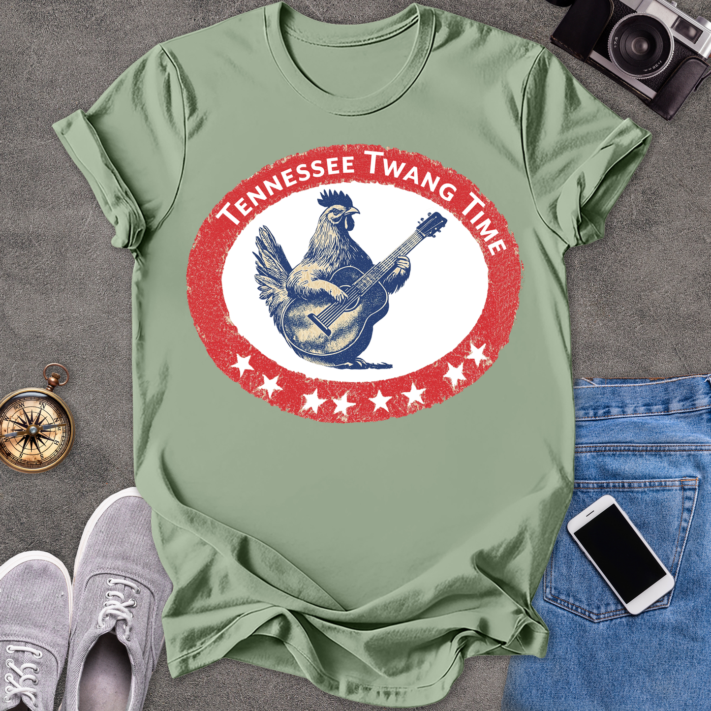 Tennessee Twang Time | Unisex Softstyle T-Shirt | Fun and Casual Music Lover Tee
