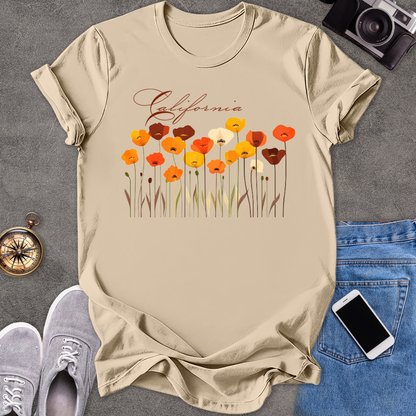 California Poppies | Unisex Softstyle T-Shirt | Nature Lover Tee