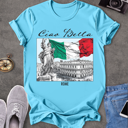Ciao Bella - Rome Italian Flag T-Shirt