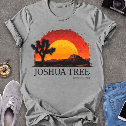 Joshua Tree-Joshua Tree National Park Half-Sunset T-Shirt