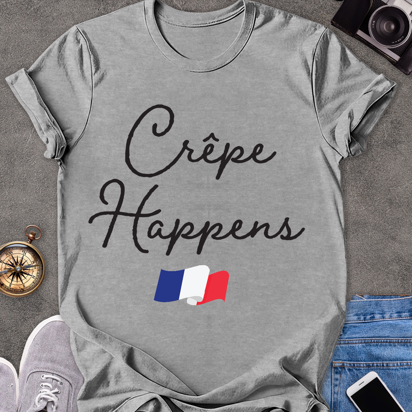 Crepe Happens | Softstyle T-Shirt | French Travel Tee