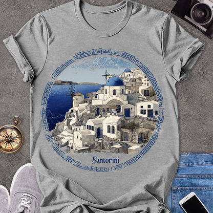 Santorini| Unisex Softstyle T-Shirt | Greece Travel Tee