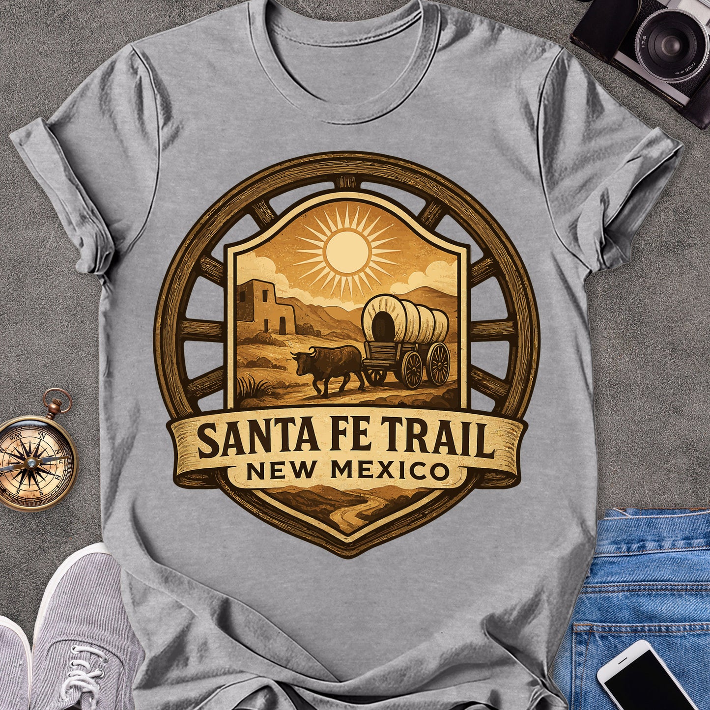 Santa Fe Trail, New Mexico | Softstyle T-Shirt | Outdoor Travel Tee