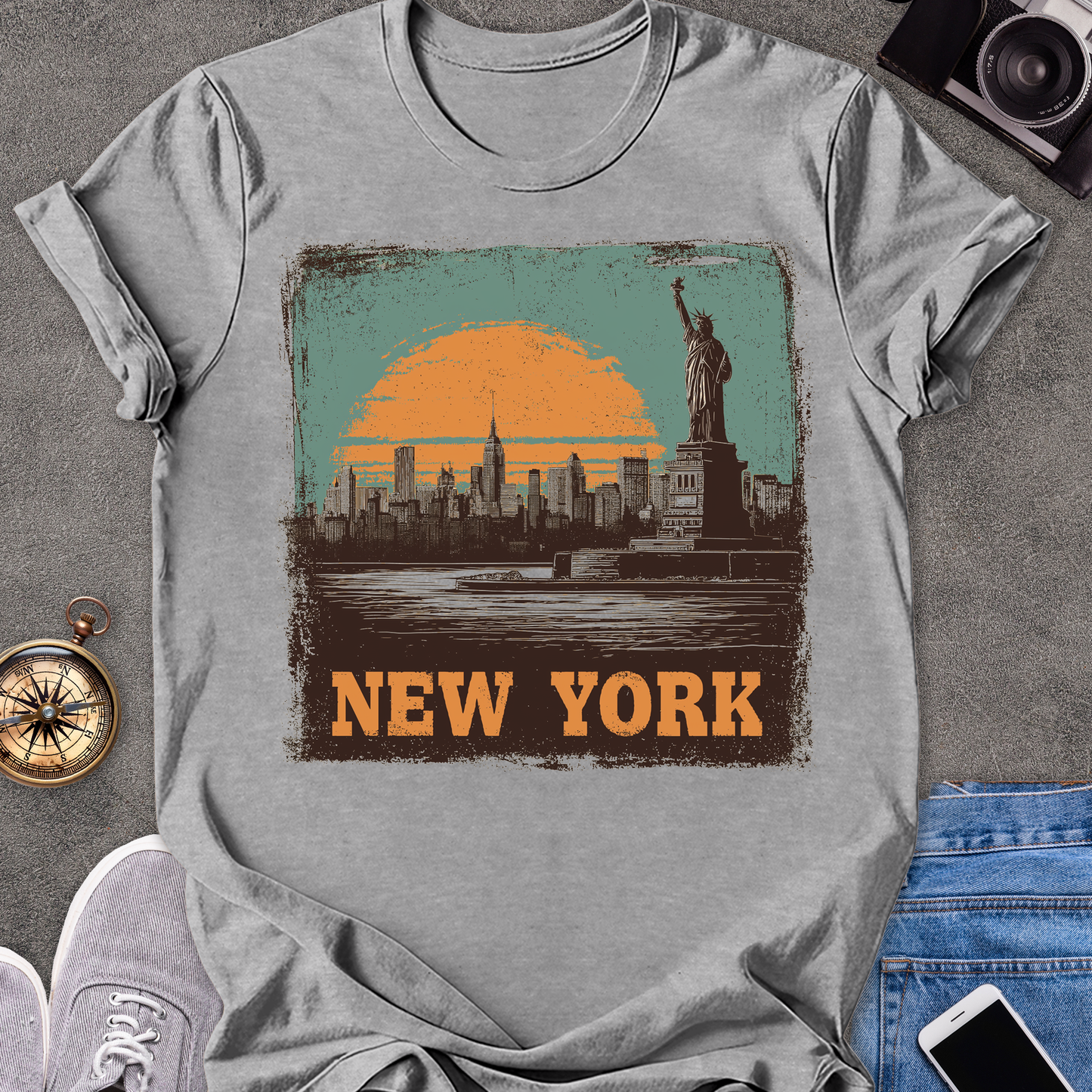 New York | Unisex Softstyle T-Shirt | New York City Travel Tee
