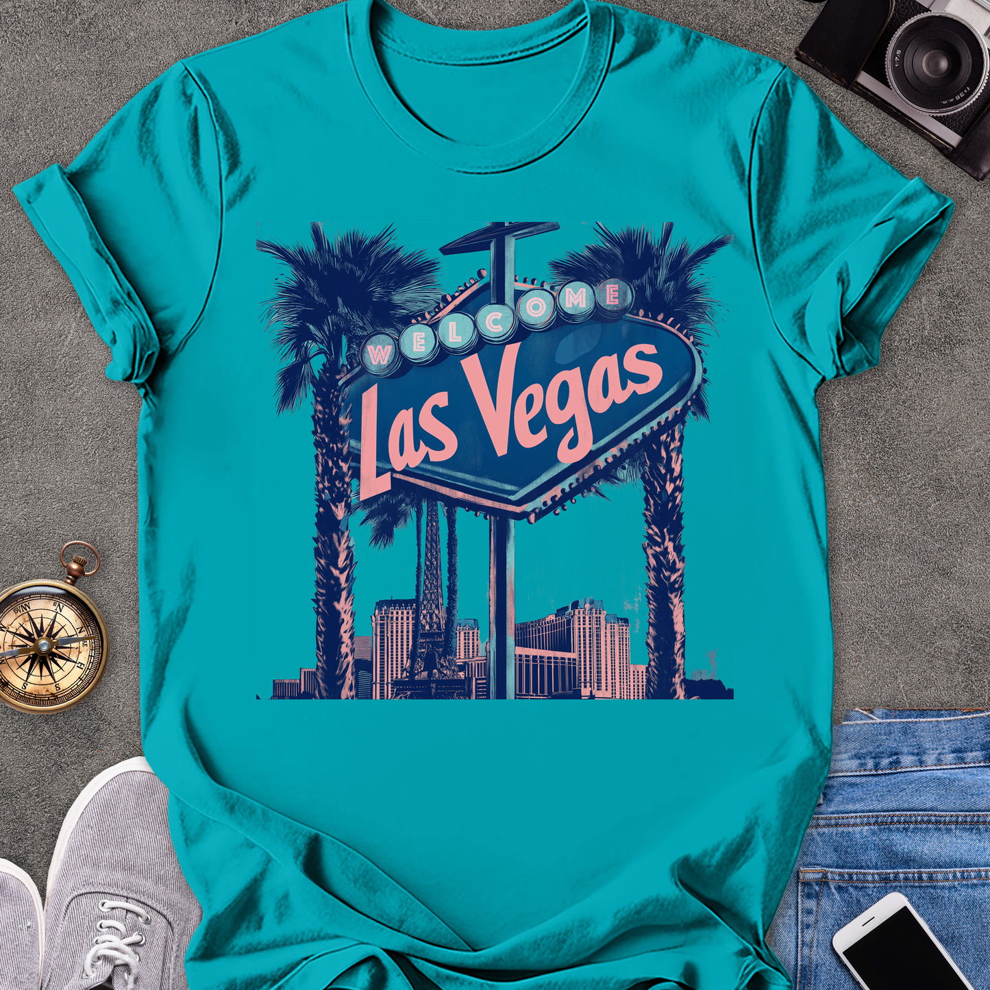 Las Vegas, Welcome| Unisex Softstyle T-Shirt | Nevada Travel Tee