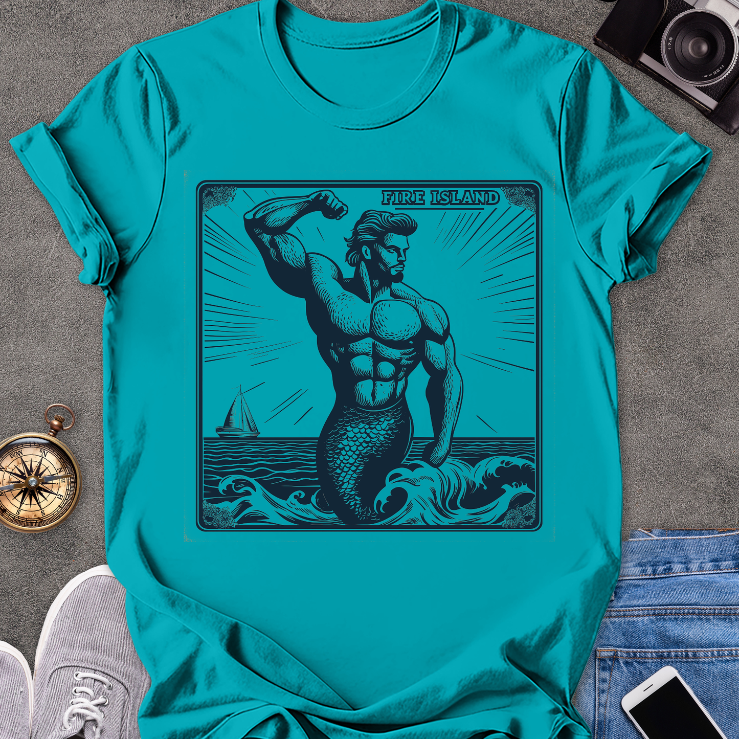 Fire Island| Unisex Softstyle T-Shirt | New York Travel Tee