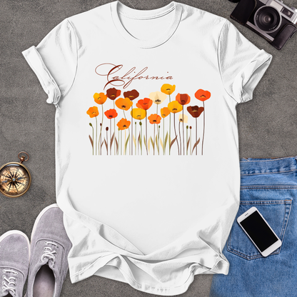 California Poppies | Unisex Softstyle T-Shirt | Nature Lover Tee