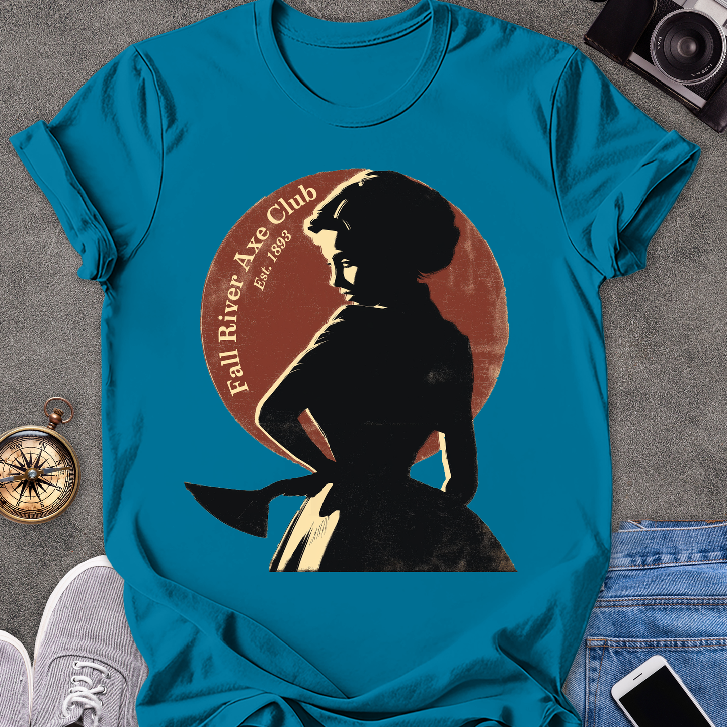 Fall River Axe Club, Est. 1893 | Unisex Softstyle T-Shirt | Massachusetts Travel Tee