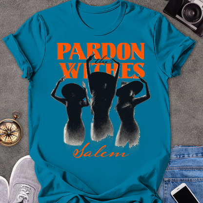 Pardon the Witches, Salem | Unisex Softstyle T-Shirt | Massachusetts Travel Tee