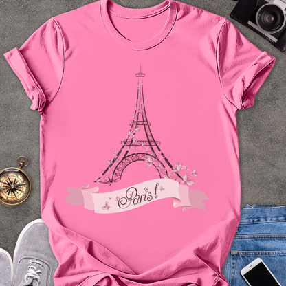 Paris| Unisex Softstyle T-Shirt | Eiffel Tower Travel Tee