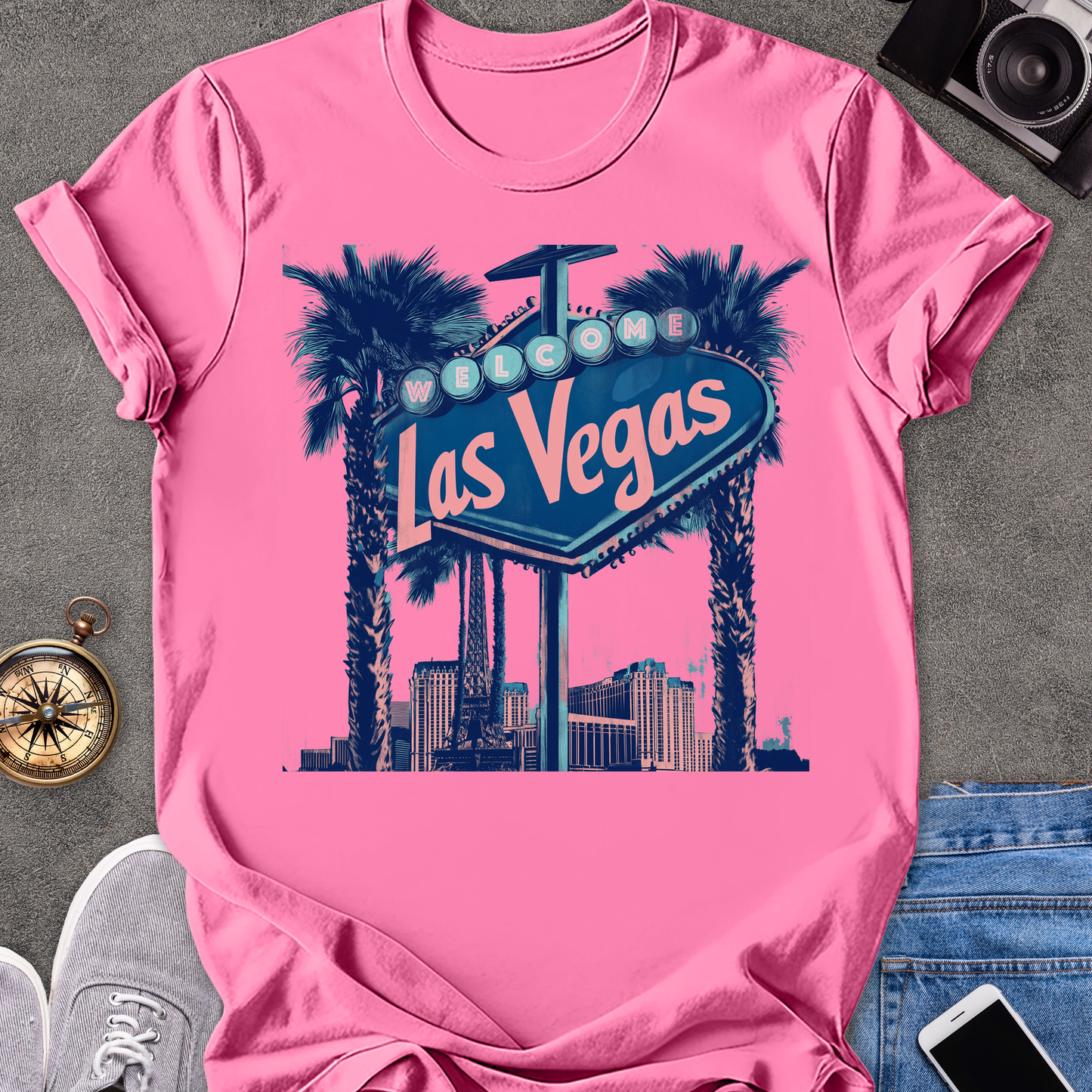 Las Vegas, Welcome| Unisex Softstyle T-Shirt | Nevada Travel Tee