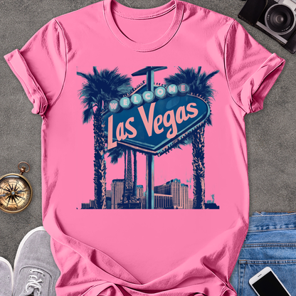 Las Vegas, Welcome| Unisex Softstyle T-Shirt | Nevada Travel Tee