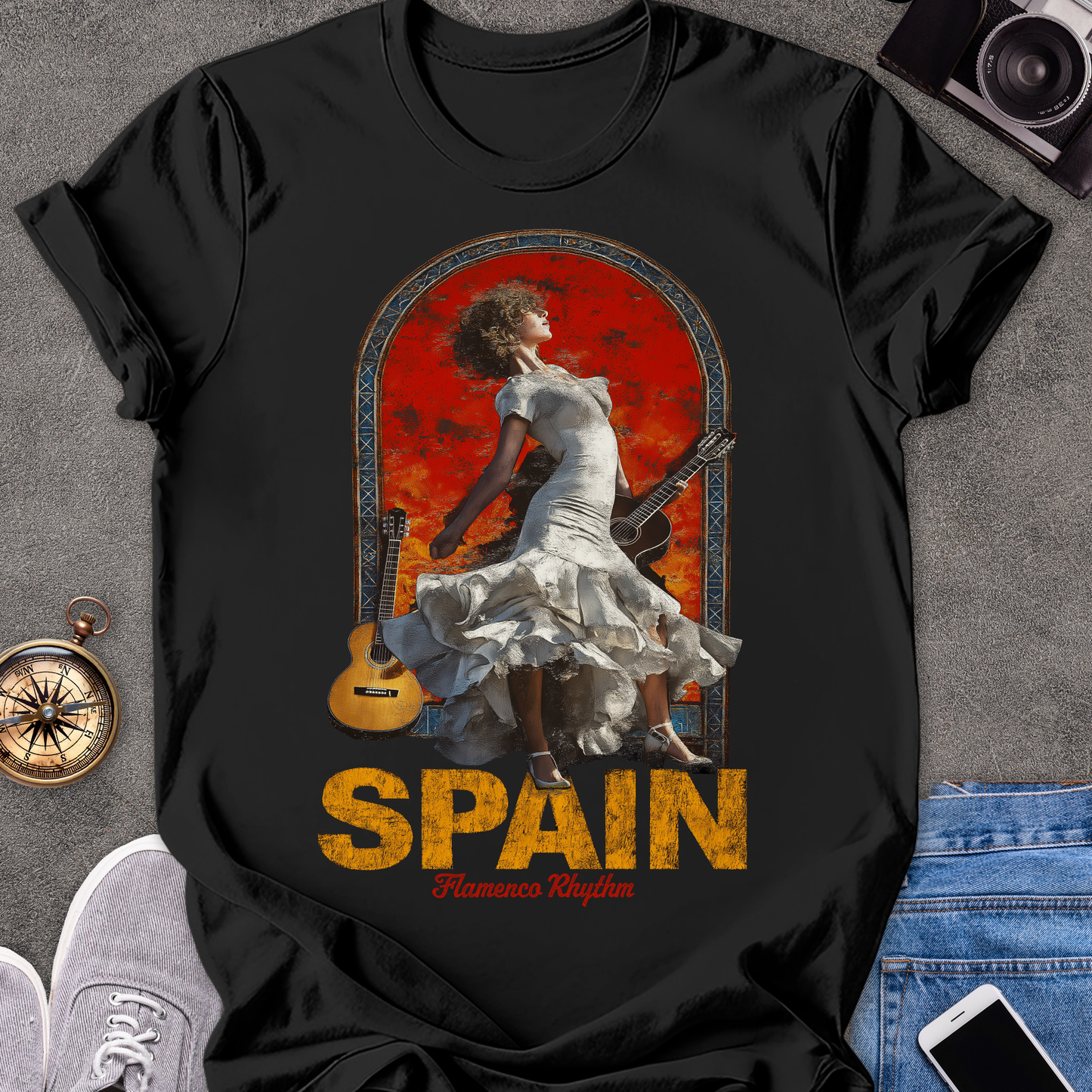 Spain, Flamenco Rhythm | Softstyle T-Shirt | Spain Travel Tee