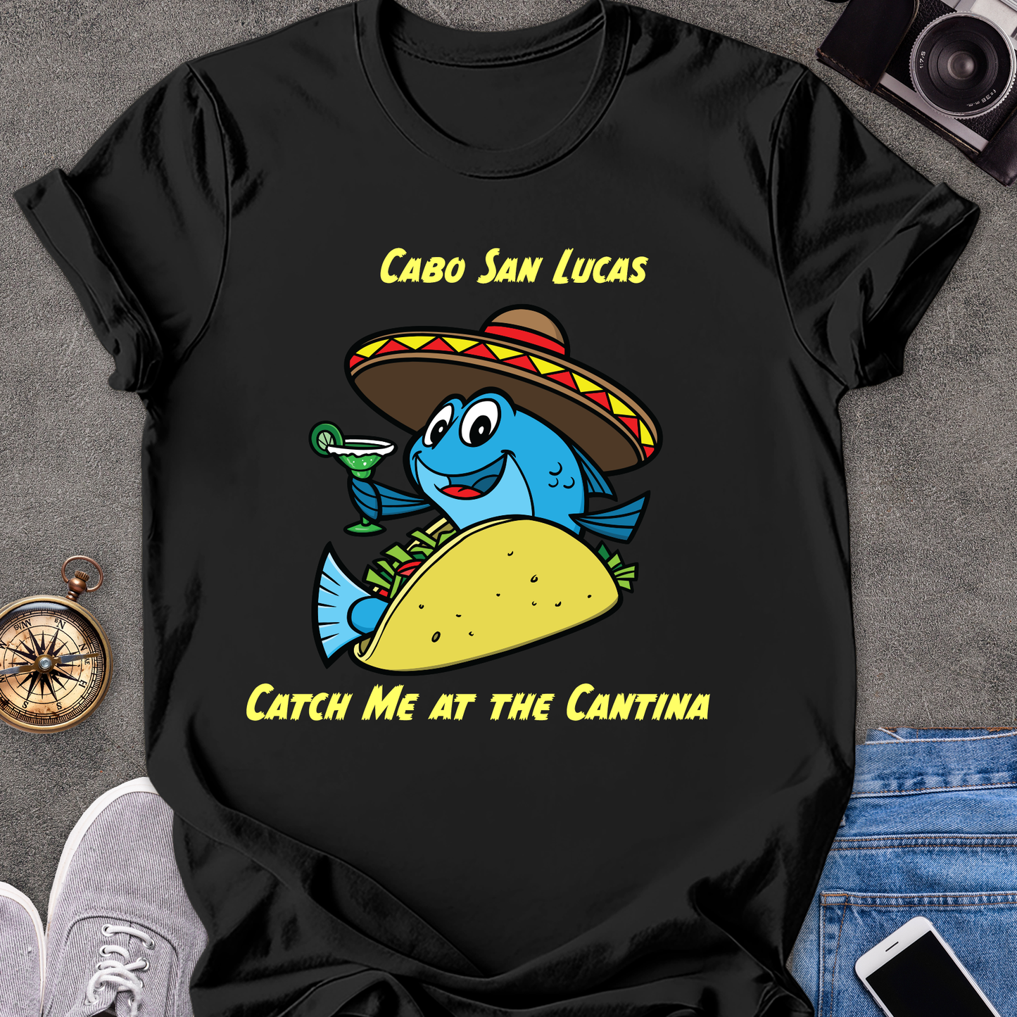 Cabo San Lucas-Catch Me At The Cantina | Unisex Softstyle T-Shirt | Mexico Travel Tee
